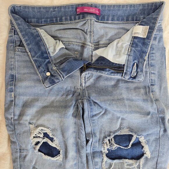 SO Size 1 / 25 W Low Rise Ankle Jegging Women's Blue Jeans - Picture 3 of 10